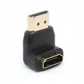 Złącza, przejściówki, adaptery - Adapter kątowy PRZEJŚCIÓWKA HDMI 4K 60Hz 3D Ether - miniaturka - grafika 1