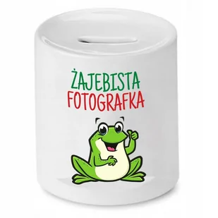 SKARBONKA DLA FOTOGRAFA ŻAJEBISTA FOTOGRAFKA z Nadrukiem ze Zdjęciem - Skarbonki - miniaturka - grafika 1