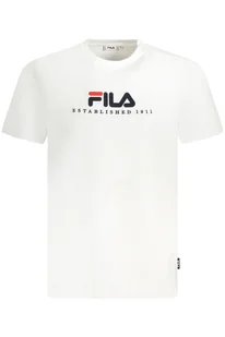KOSZULKA FILA Z KRÓTKIM RĘKAWEM MĘSKA BIAŁA - Koszulki męskie - miniaturka - grafika 1