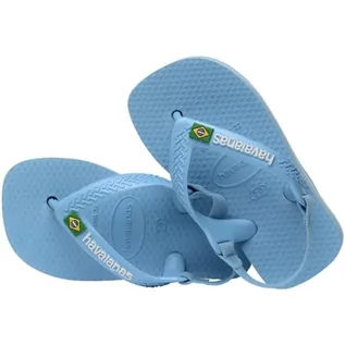 Buty dla dziewczynek - Havaianas Baby Brazylia Logo II, Sandały Unisex Dziecko, Blue, 25 EU, niebieski, 25 EU - grafika 1