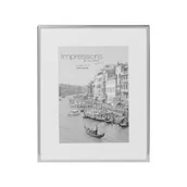 Ramki na zdjęcia - RAMKA NA ZDJĘCIA srebrna prostokątna 13x18 cm - miniaturka - grafika 1