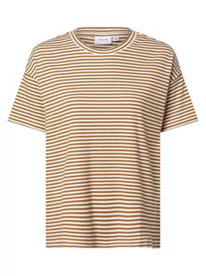 Vila - T-shirt damski  VIJada, niebieski|biały - Koszulki i topy damskie - miniaturka - grafika 1