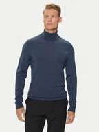 Swetry męskie - Calvin Klein Golf Superior K10K110420 Granatowy Slim Fit - miniaturka - grafika 1