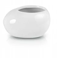Donice - Osłonka doniczki Oval wewnętrzna 22 cm biała - miniaturka - grafika 1
