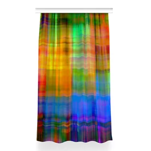 Zasłona przelotki Kolorowa krata do pokoju 150x260, Fabricsy - Zasłony - miniaturka - grafika 1