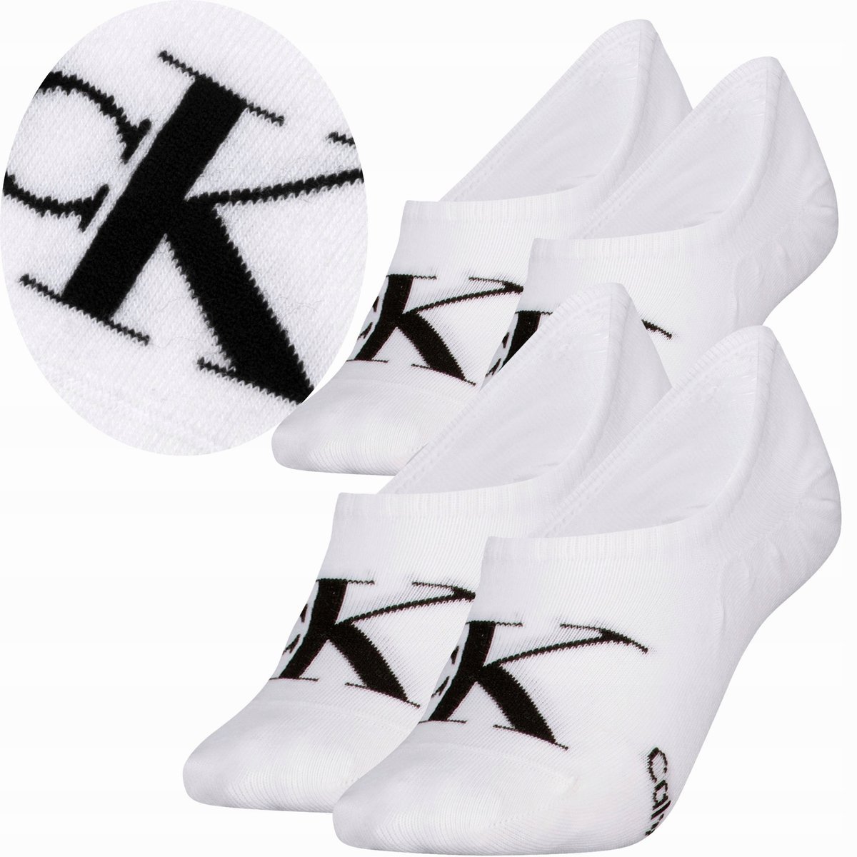 Skarpetki Calvin Klein Jeans 2 pary 39-42 skarpety CK MĘSKIE BIAŁY