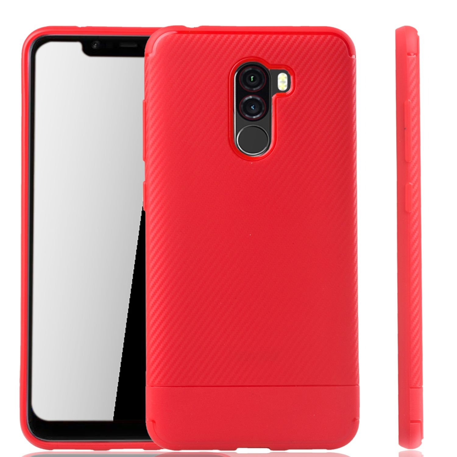 Etui Silikonowe etui ochronne Etui na telefon komórkowy Etui Bumper Etui Shell Backcover Frame, Do telefonu komórkowego: Apple iPhone 8 (4,7 cala), Kolor: Czerwony