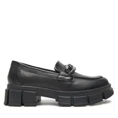 Buty dla dziewczynek - Loafersy Lasocki Young SARA CI12-9092-01A Czarny - miniaturka - grafika 1