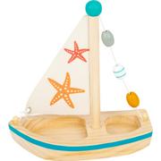 Zabawki interaktywne dla dzieci - Drewniana zabawka do wody Legler Starfish - miniaturka - grafika 1