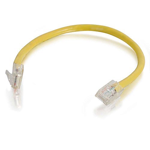 C2G 0,5 m Cat5e Ethernet RJ45 Szybki kabel sieciowy, kabel LAN żółty Cat5e PVC UTP patchcord