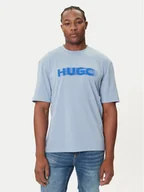 Koszulki męskie - HUGO T-Shirt Nalax 50543493 Błękitny Regular Fit - miniaturka - grafika 1