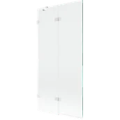 Parawany nawannowe - Mexen Lunar parawan nawannowy 2-skrzydłowy lewy 90 x 150 cm, transparent, biały - 897-090-100-20-00-L - miniaturka - grafika 1