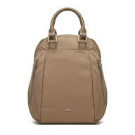 Plecaki - Gino Rossi QUJIA-00440 Beżowy ciemny - miniaturka - grafika 1