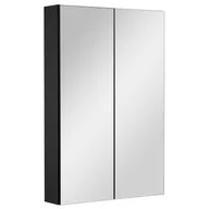 Szafki łazienkowe - Szafka łazienkowa z lustrem lustrzana wisząca do łazienki czarna loft 60 cm - miniaturka - grafika 1