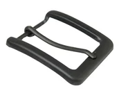 Paski - Klamra Bezniklowa Do Paska Męskiego Skórzanego 40 mm Czarna Matowa - miniaturka - grafika 1