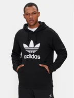 Bluzy męskie - adidas Bluza adicolor Classics Trefoil IM4489 Czarny Regular Fit - miniaturka - grafika 1