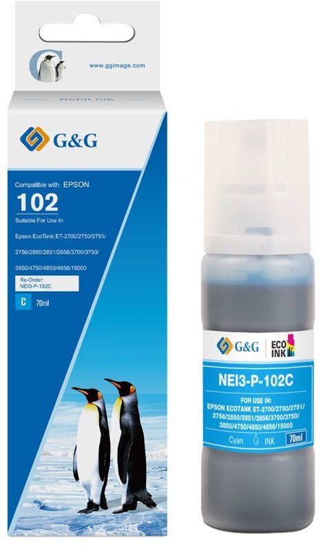 Tusz G&G Toner zamiennik Epson 102/C13T03R240 zbiornik na tusz cyjanowy 20694