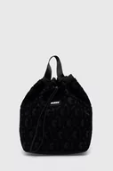 Plecaki - Guess plecak damski kolor czarny mały wzorzysty - miniaturka - grafika 1