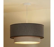 Lampy sufitowe - Duolla- Żyrandol na lince BOHO ECO RECYCLING 1xE27/15W/230V śr. 45 cm brązowy/kremowy - miniaturka - grafika 1