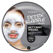 Maseczki do twarzy - CONNY CONNY Bubble Detox 'Aktywny Węgiel' Maseczka oczyszczająco-rozświetlająca 1 szt. - miniaturka - grafika 1