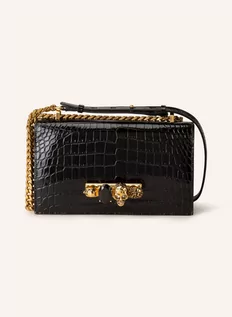 Torebki damskie - Alexander Mcqueen Torba Na Ramię Jewelled Satchel schwarz - grafika 1