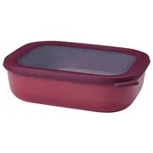Miski i półmiski - Mepal Mepal Cirqula Oblong Nordic Berry 2 L Bordowa Miska Kuchenna Plastikowa Z Pokrywką - miniaturka - grafika 1
