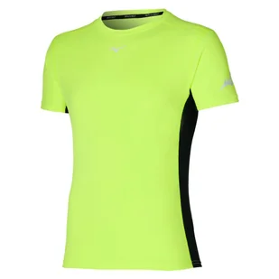Koszulka męska Mizuno  Sun Protect Tee Neolime XL - Koszulki męskie - miniaturka - grafika 1