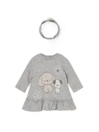 Sukienki i spódniczki dla dziewczynek - Mayoral Sukienka codzienna 2809 Szary Regular Fit - miniaturka - grafika 1