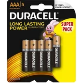 Baterie i akcesoria - Duracell Bateria Basic LR03/AAA LR03 4+1 LR03 4+1 - miniaturka - grafika 1
