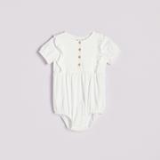 Body dla niemowląt - Reserved - Body z falbankami przy rękawach - Biały - miniaturka - grafika 1