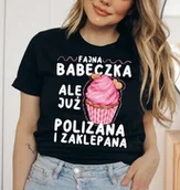 Koszulki i topy damskie - KOSZULKA fajna babeczka - miniaturka - grafika 1