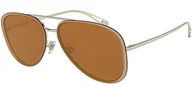 Okulary przeciwsłoneczne - Giorgio Armani Okulary przeciwsłoneczne złota ramka, złote soczewki, 60 mm, Jasnozłoty, 60 mm - miniaturka - grafika 1