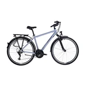 Rowery - Kross, Rower trekkingowy,Trans 1.0 M 28", szaro-czarny - miniaturka - grafika 1