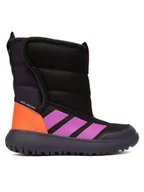 Buty dla dziewczynek - adidas Śniegowce Winterplay JQ2633 Czarny - miniaturka - grafika 1