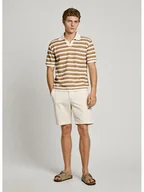 Spodenki męskie - Pepe Jeans Szorty w kolorze kremowym - miniaturka - grafika 1