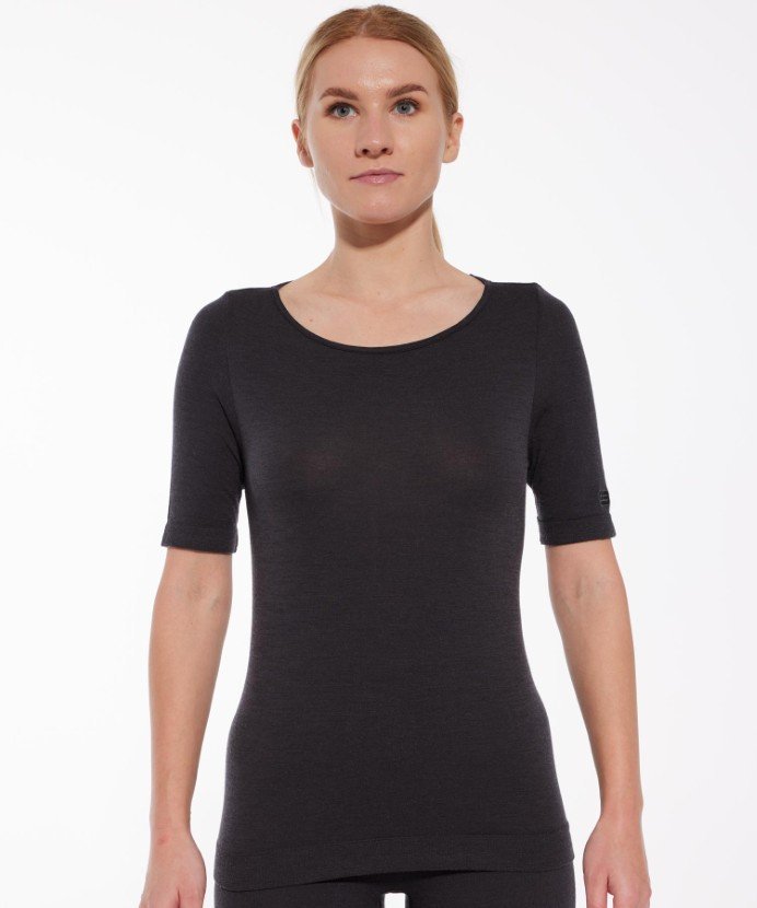 Koszulka damska z krótkim rękawem Brubeck JOGA MERINO