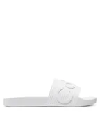 Klapki i japonki męskie - Calvin Klein Klapki Pool Slide HM0HM01519 Biały - miniaturka - grafika 1