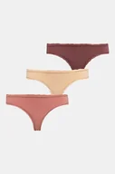 Majtki damskie - Guess brazyliany 3-pack kolor różowy O4YG04.KBS50 - miniaturka - grafika 1