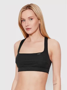 Chantelle Biustonosz top Cotton Comfort C15P10 Czarny - Bielizna sportowa damska - miniaturka - grafika 1