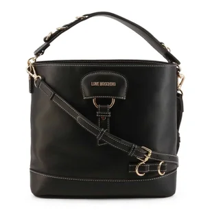 Torby naramienne marki Love Moschino model JC4280PP0DKI0 kolor Czarny. Torby Damskie. Sezon: Jesień/Zima - Torebki damskie - miniaturka - grafika 1