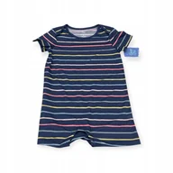 Rampersy - Rampers body dziecięcy w paski granatowy 3M - miniaturka - grafika 1