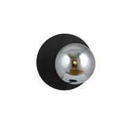 Lampy ścienne - OSLO K1 BLACK/GRAFIT 1186/K1 kinkiet ścienny szklany klosz - miniaturka - grafika 1
