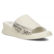 Klapki i japonki damskie - Klapki damskie na koturnie skóra Filippo 4402-41 - miniaturka - grafika 1