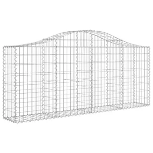 VIDAXL Kosze gabionowe, 13 szt, 200x30x80/100 cm, galwanizowane żelazo - Ogrodzenia - miniaturka - grafika 4