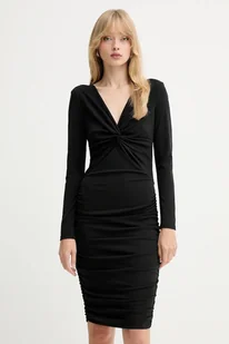 Fracomina sukienka kolor czarny mini dopasowana FQ25WD2009W62601 - Sukienki - miniaturka - grafika 1