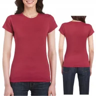 Koszulki i topy damskie - T-shirt Koszulka Damska Bawełna SOFTSTYLE Gildan GIL64000 Antique Cherry L - miniaturka - grafika 1