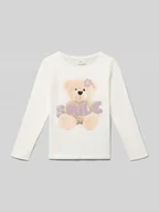 Koszulki dla dziewczynek - Bluzka z długim rękawem o kroju regular fit z mieszanki dżerseju i bawełny - miniaturka - grafika 1