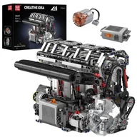 Klocki - COIL Klocki konstrukcyjne zestaw 1897 el. elementów technick silnik rzędowy 4cylindry - miniaturka - grafika 1