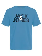 Koszulki męskie - Jack & Jones Koszulka "Jacula" w kolorze niebieskim - miniaturka - grafika 1