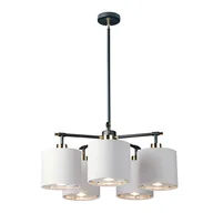 Lampy sufitowe - Balance żyrandol 5-punktowy czarny BALANCE5-BKPN Elstead Lighting - miniaturka - grafika 1